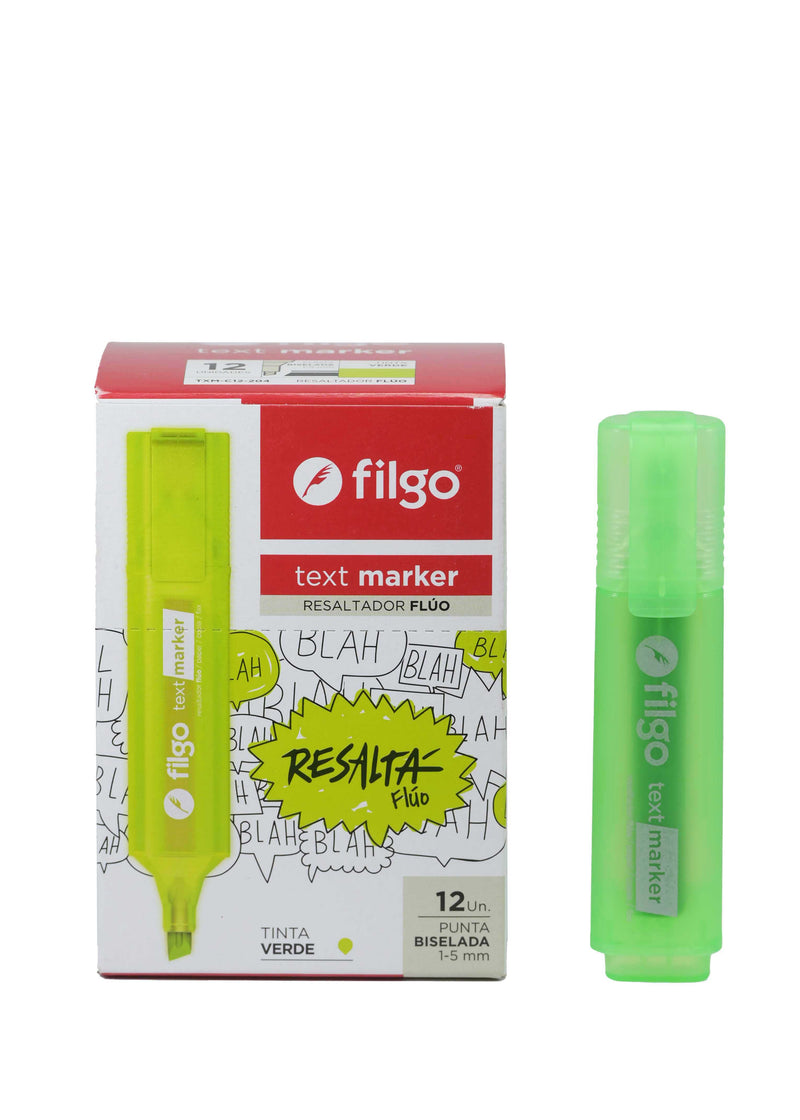 Resaltador Text Marker Verde Flúo