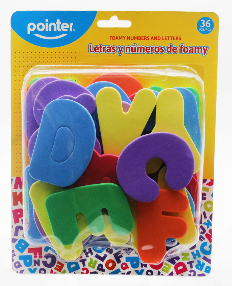 Figuras De Foamy X36 Pzs (Letras)