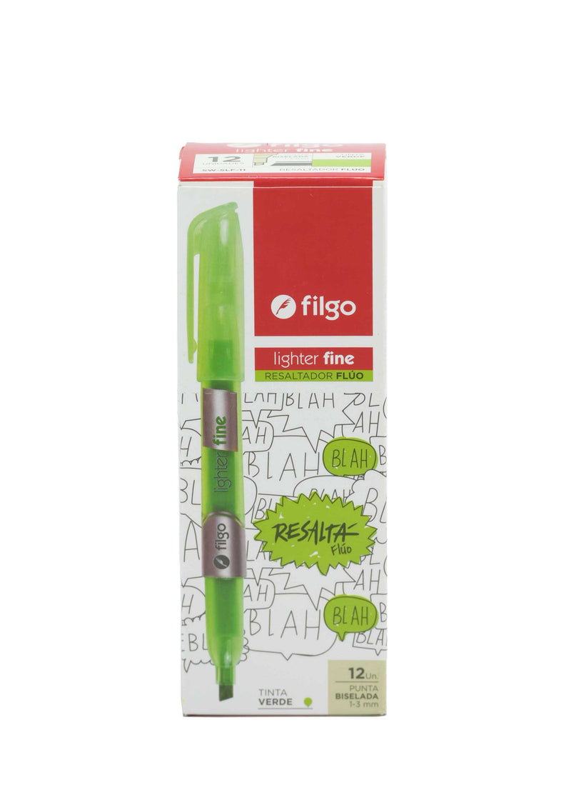 Resaltador Lighter Fine Verde Flúo