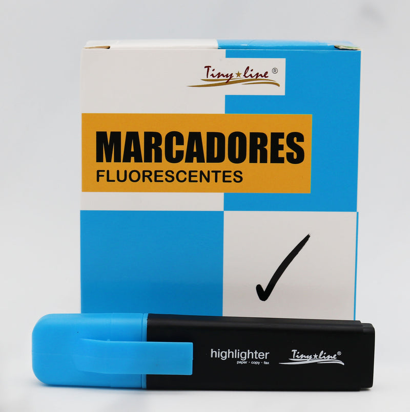 Marcador Fluorescente Azul Tiny Line