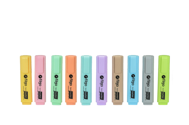 Resaltador Text Marker / Estuche 10 Pastel (6+4Retro)