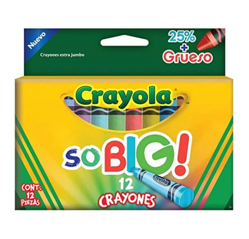 Crayón Extra Jumbo 12 Colores