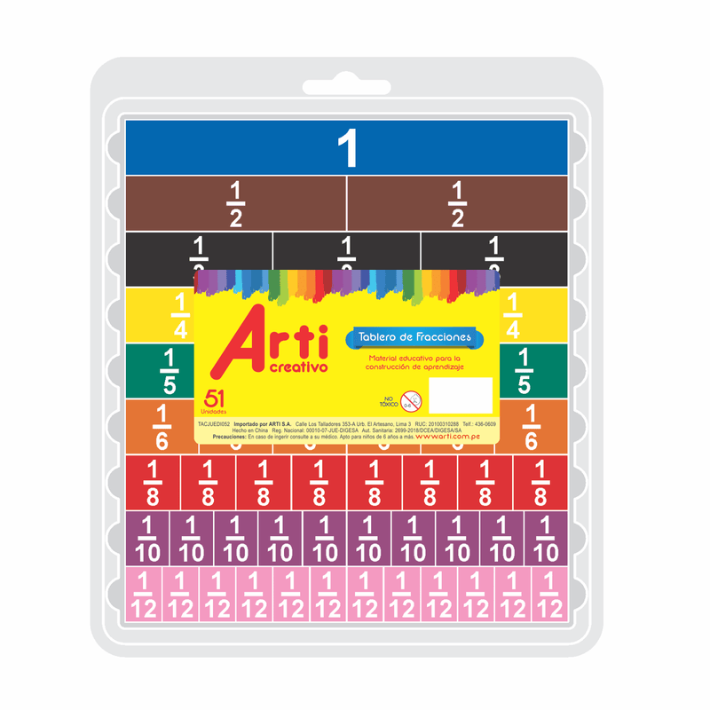 Set De Aprendizaje Fracciones Arti