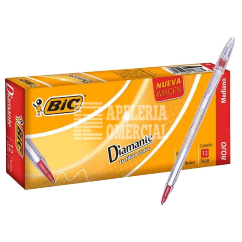 Bolígrafo Bic Diamante Rojo