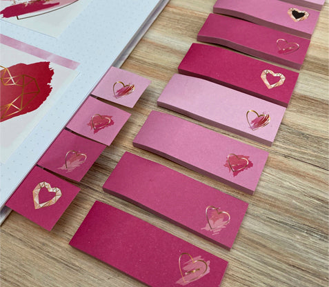 Notas Adhesivas F Corazones Pantone