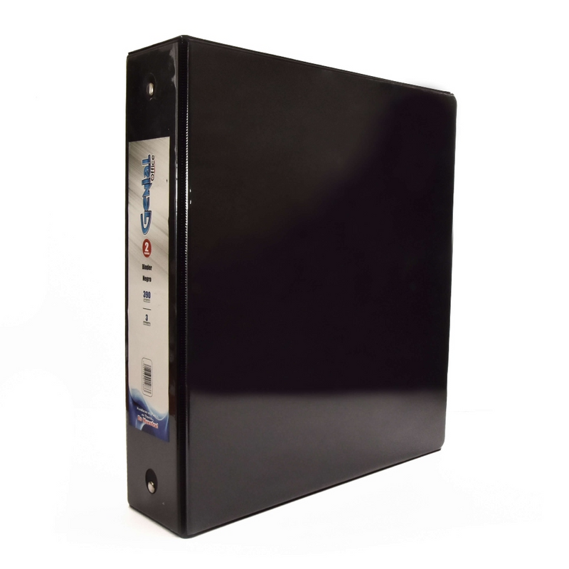 Binder Negro Tamaño Carta 2 pulgadas