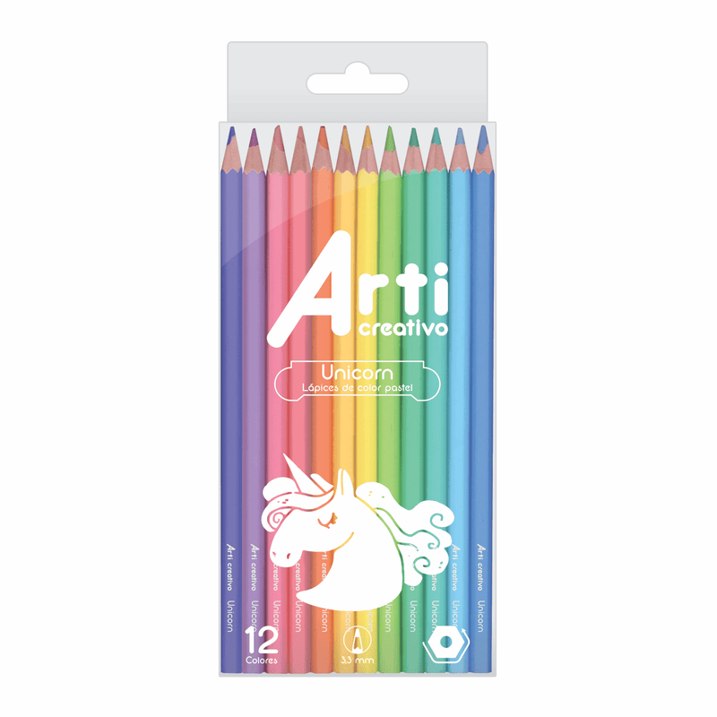 Estuche de 12 Colores Pastel Arti