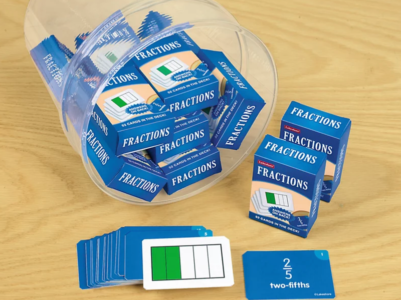 Set de Tarjetas Fracciones (Inglés)