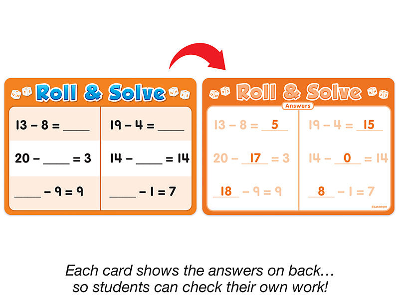 Juego Roll & Solve Substraction