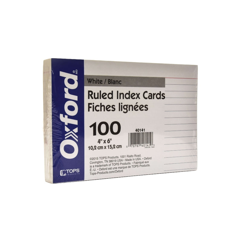 Index Cards 4" X 6"