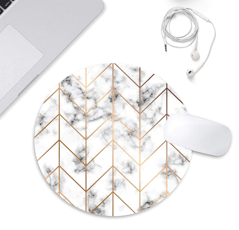 Bybart Mouse Pad, Black White Marble Stripe Mouse Pad 