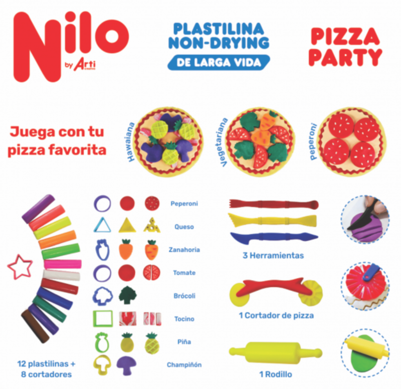 Ac Nilo Pizza Party Non-Drying Plastilx 160 Gr