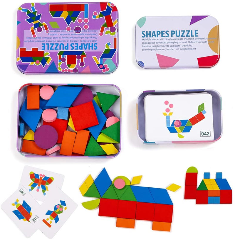 Likee Wooden Pattern Blocks Jigsaw Puzzle