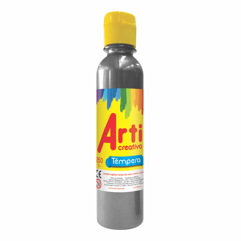 Tempera Plateada X 250ml Arti